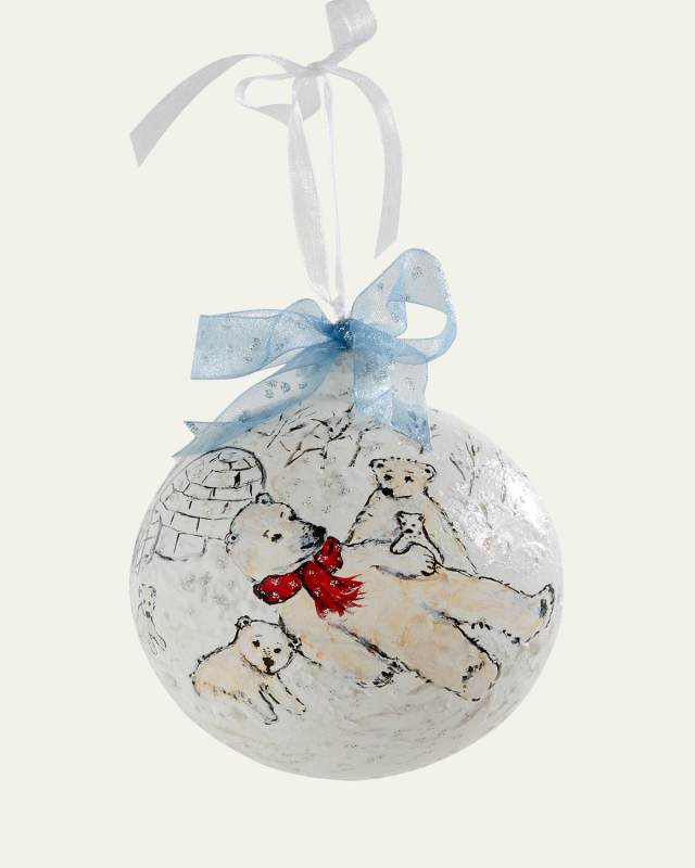 Polar Bears Christmas Ornament